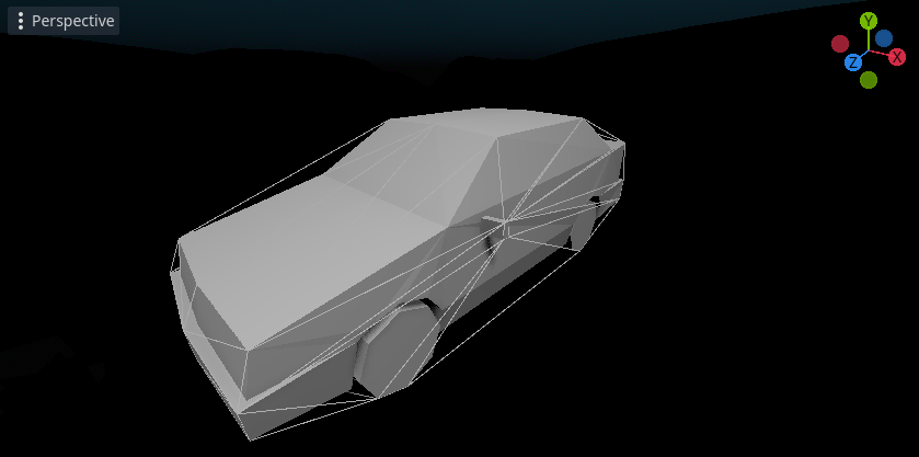 "Car Collision Mesh Image"